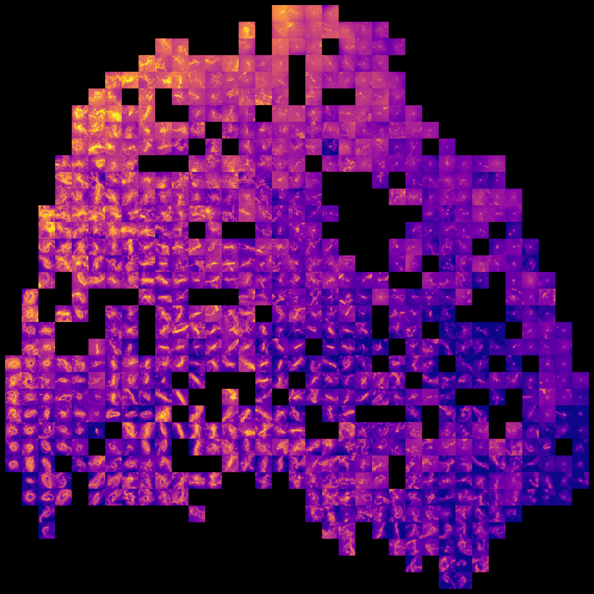 2D UMAP of jellyfish galaxies